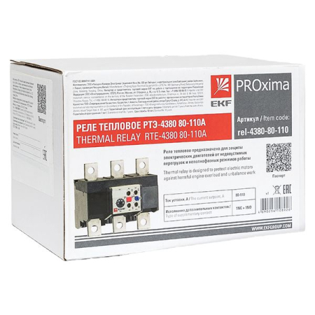 Реле тепловое РТЭ-4380  80-110А EKF PROxima