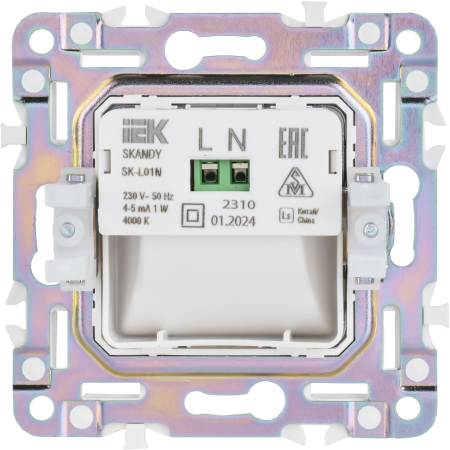 SKANDY Подсветка LED встраиваемая SK-L01N никель IEK