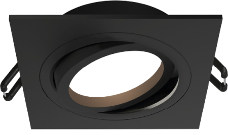 Встраиваемый cветильник WOLTA WDL-GU5.3/01BL-S IP20 под лампу GU5.3 квадратный Чёрный ALTO 92x92х22 1/100