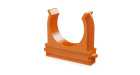 Крепёж-клипса для труб АБС-пластик оранжевая d40 мм (15шт/300шт уп/кор) Промрукав