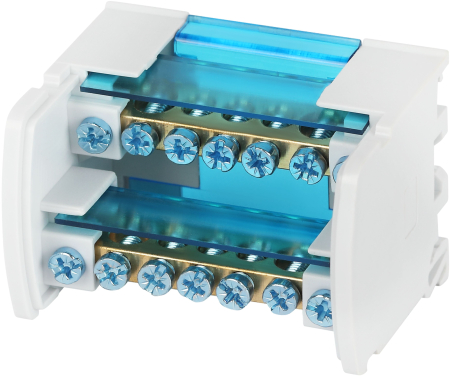 NO-224-13  Шины на DIN-рейку ЭРА NO-224-13 в корпусе кросс-модуль ШНК 2х7 L+PEN