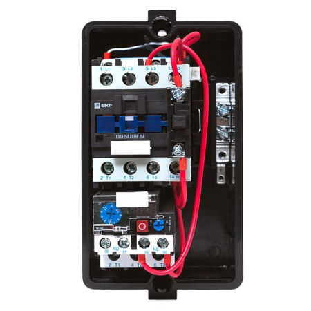 Пускатель в корпусе IP65 КМЭ 25А 230В с РТЭ и индикатором EKF PROxima