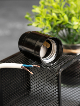 Патрон карболитовый подвесной Е27 черн. без наклейки EKF PROxima