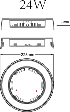 LED 19-24-4K  Светильник светодиодный ЭРА LED 19-24-4K накладной круглый 24Вт 4000К