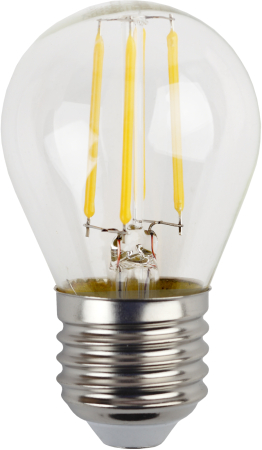 F-LED P45-11w-827-E27 ЭРА (филамент, шар, 11Вт, тепл, E27) (10/100/4000)