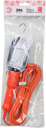 Силовые удлинители  ЭРА WL-10m Светильник переносной с выключателем 10м ЭРА