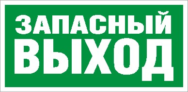 ПЭУ 008 Запасный выход (240х125) РС-M /комплект, 2шт./ пиктограмма