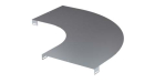 Крышка на угол горизонтальный 90град., осн.500, R-300, нержавеющая Крышка на угол горизонтальный 90град., осн.500, R-300, нержавеющая