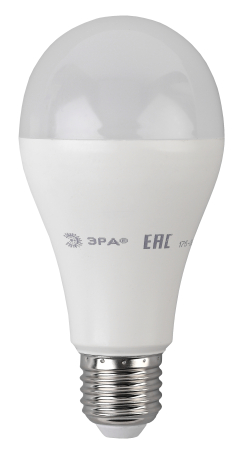 Лампы СВЕТОДИОДНЫЕ ЭКО ECO LED A65-20W-827-E27  ЭРА (диод, груша, 20Вт, тепл, E27)