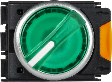 Переключатель с подсв. 2 полож. 1NO+1NC зелёный MASTER IEK