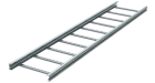 Лоток лестничный 100х500, лонжерон 1,5 мм, L 6 м, горячий цинк