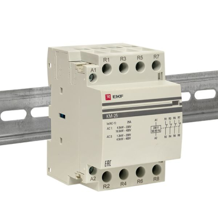 Контактор модульный КМ 25А 4NC (3 мод.) EKF PROxima