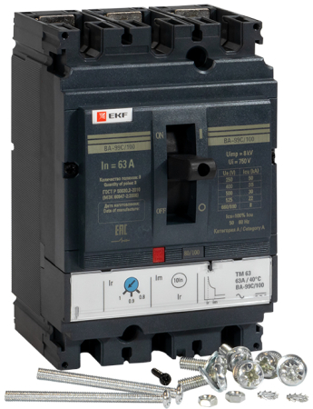 Выключатель автоматический ВА-99C (Compact NS)  100/ 63А 3P 36кА EKF PROxima