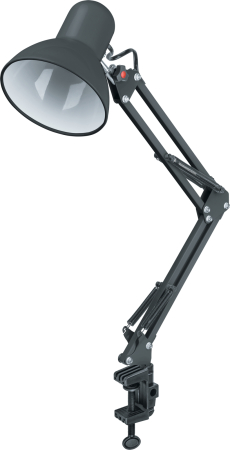 Светильник Navigator 61 645 NDF-C012-60W-BL-E27 на струбцине, черный, Е27