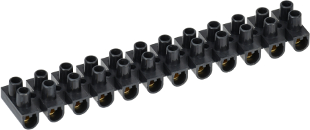 Зажим винтовой ЗВИ-5 н/г 1,5-4,0мм2 12пар черные IEK