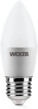 Лампа LED WOLTA C37 7.5Вт 625лм Е27 6500К   1/50