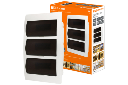 Бокс ЩРВ-П-36 модулей встраиваемый пластик IP40 TDM