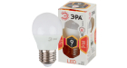 Лампа светодиодная Эра LED P45-9W-827-E27 (диод, шар, 9Вт, тепл, E27)