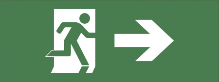 INFO-DBA-002 ЭРА Самоклеящаяся этикетка 200х60мм "Фигура/стрелка вправо" DPA/DBA (5/20000)