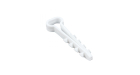 Дюбель-хомут (5х10 мм) для плоского кабеля белый (50 шт.) EKF PROxima
