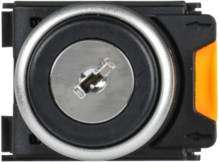 Переключатель с ключом 2 полож. 1NO+1NC чёрный MASTER IEK