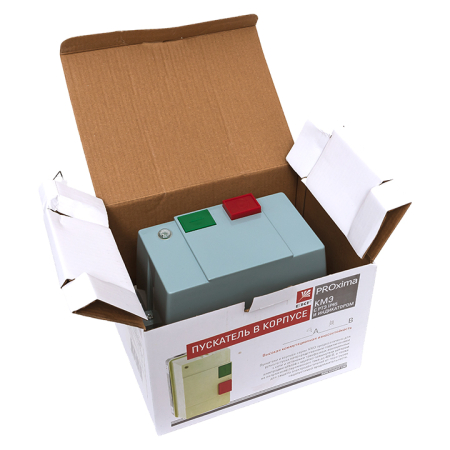 Пускатель в корпусе IP65 КМЭ 25А 230В с РТЭ и индикатором EKF PROxima