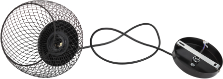 Подвес PL8 BK  ЭРА металл, E27, max 40W, d170 мм, черный