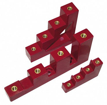 Изолятор ступенчатый ИС4-25/1-15 (4 x М6; 1 x М5) силовой IEK