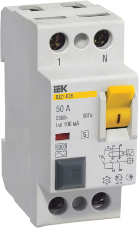 УЗО ВД1-63S 2Р 80А 300мА IEK