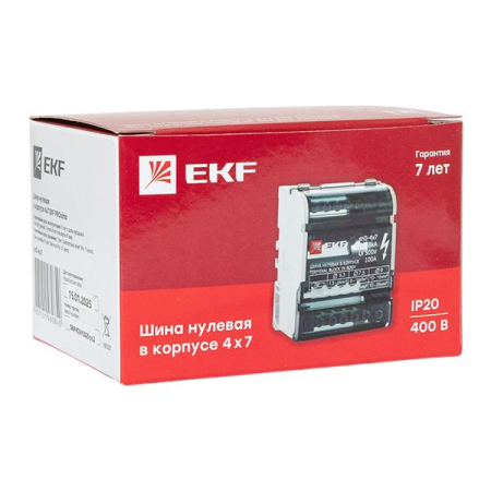 Шина нулевая в корпусе (4х7) EKF PROxima