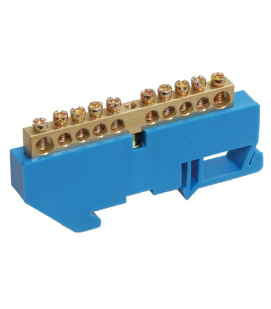 Шина N "ноль" на DIN-изол ШНИ-6х9-24-Д-С IEK