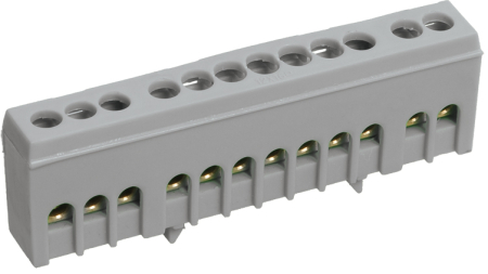 Шина L "фаза" в корп изол на DIN-рейку ШНИ-6х9-12-К-Ср IEK