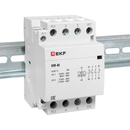 Контактор модульный КМ 40А 2NО+2NC (3 мод.) EKF PROxima