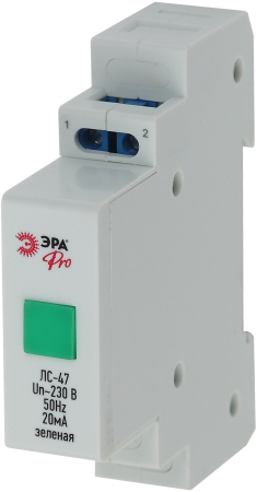 Лампа сигнальная ЛС-47 (зеленая) на DIN-рейку NO-902-178 ЭРА Pro