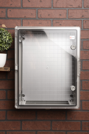 Щит пластиковый с монтажной платой прозр. дверь 500х400х180 мм IP65 EKF PROxima