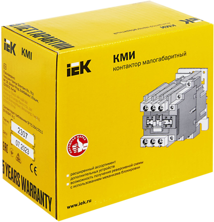 Контактор КМИ-35012 50А 230В/АС3 1НО;1НЗ IEK