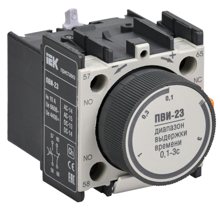 Приставка ПВИ-23 задержка на выкл. 0,1-3сек. 1з+1р IEK