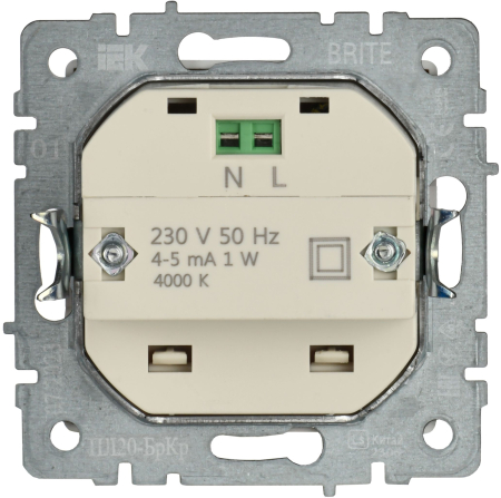 BRITE Подсветка LED встраиваемая ПЛ20-БрКр беж. IEK