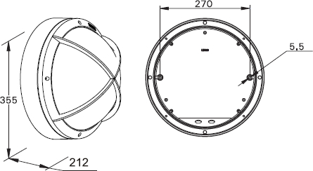 DAMIN LED 30W 840 SL with grille светильник