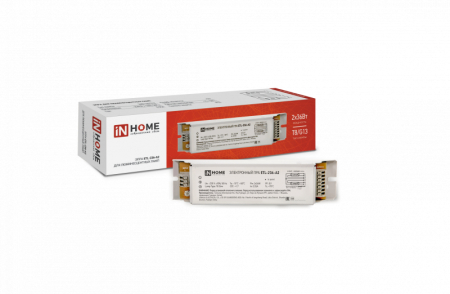 ЭПРА для люминесцентных ламп ETL-236-А2 2х36Вт Т8/G13 IN HOME