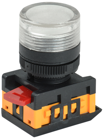 Лампа AL-22TE сигнальная d22мм прозрач. неон/240В цилин. IEK