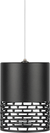 Светильник подвесной (подвес) ЭРА PL29 BK цоколь GX53 потолочный цилиндр черный
