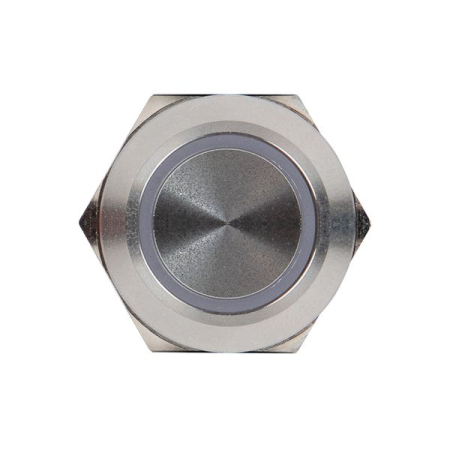 Кнопка S-Pro67 19 мм без фикс. с белой подсв. 230В EKF PROxima