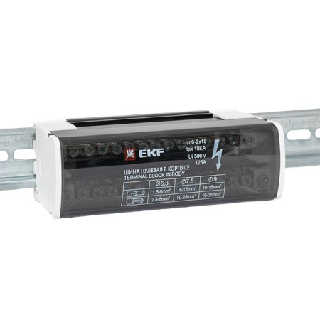 Шина нулевая в корпусе (2х15) EKF PROxima