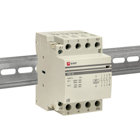 Контактор модульный КМ 32А 3NО+NC (3 мод.) EKF PROxima
