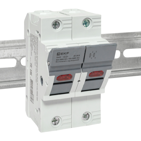 Предохранитель-разъединитель DF 14х51 2Р (тип ПВЦ)  EKF