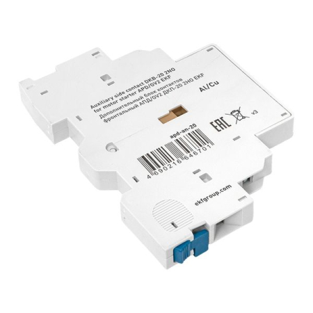 Дополнительный блок контактов боковой АПД/GV2 ДКП-20 2НО EKF