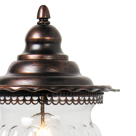 Светильник садово-парковый Feron PL594 на постамент 60W 230V E27, коричневый