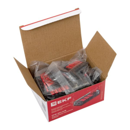 Строительно-монтажная клемма СМК 221-615 с рычагом 5 отверстий 0.5-4.0(6) мм2 EKF PROxima