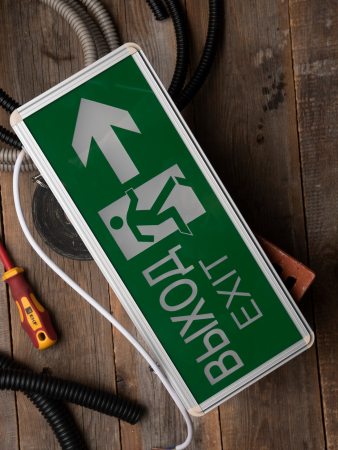 Светильник аварийно-эвакуационного освещения EXIT-201 двухсторонний LED EKF Basic